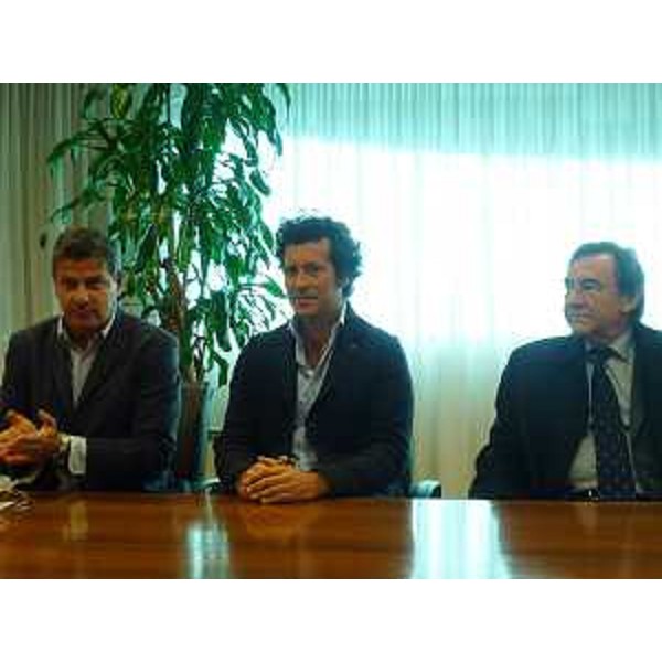 Claudio Bardini (Presidente provinciale FIP Udine), Vico Meroi (Vicesindaco Lignano Sabbiadoro) e Furio Cepile (Direttore generale GE.TUR) alla conferenza stampa di presentazione del Campionato europeo di Pallacanestro maschile Under 20 "Lignano 2015" - Udine 10/12/2014