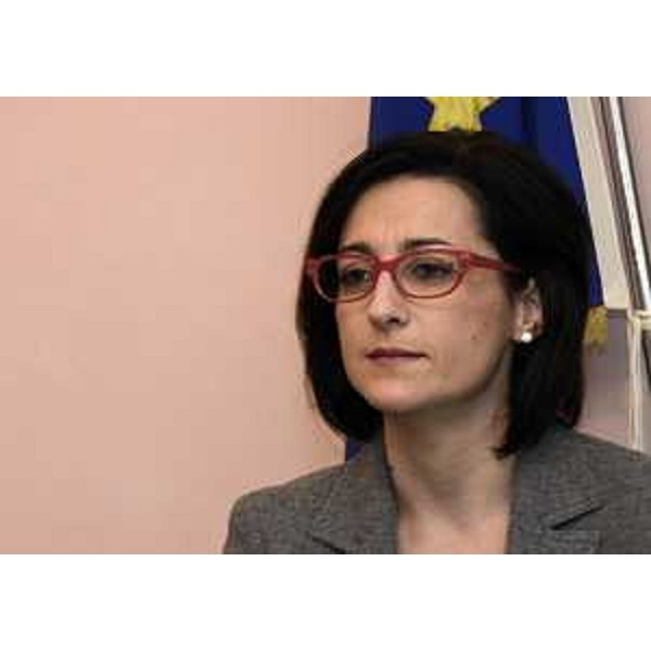 Sara Vito (Assessore regionale Ambiente ed Energia) alla conferenza stampa d'illustrazione dei riflessi della Finanziaria regionale 2015 per la provincia di Gorizia - Gorizia 20/12/2014