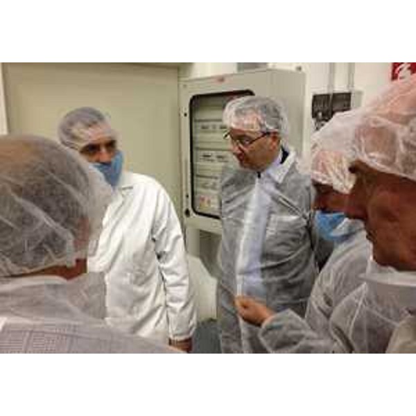 Sergio Bolzonello (Vicepresidente FVG e assessore Attività produttive) visita l'Azienda Biolab - Gorizia 23/12/2014