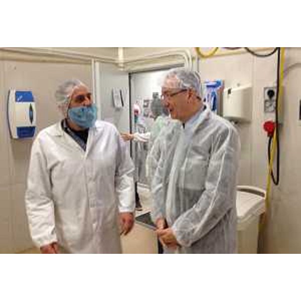 Sergio Bolzonello (Vicepresidente FVG e assessore Attività produttive) visita l'Azienda Biolab - Gorizia 23/12/2014