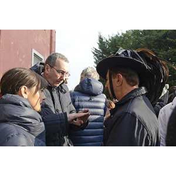 Debora Serracchiani (Presidente Regione Friuli Venezia Giulia) e Sergio Bolzonello (Vicepresidente Regione FVG e assessore Attività produttive) alla cerimonia di consegna del cantiere per la realizzazione del nuovo Ospedale - Pordenone 16/01/2015
