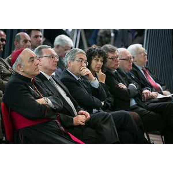 Tra gli invitati alla cerimonia d'inaugurazione del XXXVII Anno Accademico dell'Università: Andrea Mazzocato (Arcivescovo Udine), Pietro Fontanini (Presidente Provincia Udine) e Giovanni Da Pozzo (Presidente CCIAA Udine) - Udine 19/01/2015