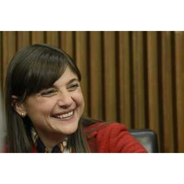Debora Serracchiani (Presidente Regione Friuli Venezia Giulia) nel corso delle operazioni di voto che hanno portato il Consiglio regionale ad eleggere i tre delegati del FVG che dal 29 gennaio saranno a Roma per eleggere il nuovo presidente della Repubblica - Trieste 19/01/2015