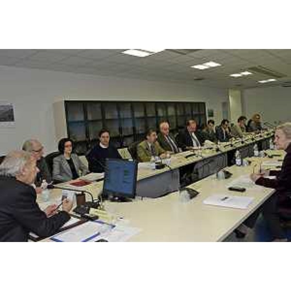 La seduta del Consiglio delle Autonomie Locali (CAL), con Ettore Romoli (Sindaco Gorizia, presidente CAL), Sara Vito (Assessore regionale Ambiente ed Energia), Roberto Cosilini (Sindaco Trieste) e Maria Teresa Bassa Poropat (Presidente Provincia Trieste, vicepresidente CAL) - Udine 22/01/2015