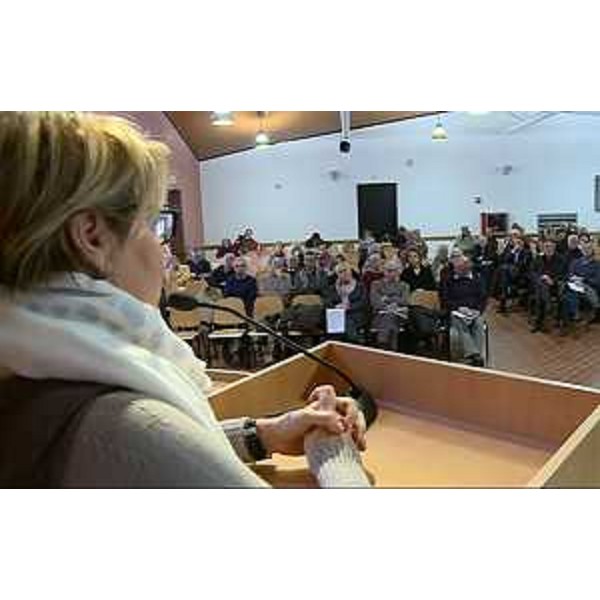 Maria Sandra Telesca (Assessore regionale Salute) interviene al convegno "Promozione dell'invecchiamento attivo" organizzato dalla UIL Pensionati al Centro Balducci - Zugliano (UD) 26/01/2015