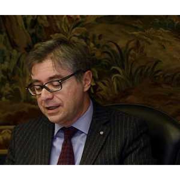 Francesco Peroni (Assessore regionale Finanze, Patrimonio, Coordinamento e Programmazione Politiche economiche e comunitarie) durante la riunione della Giunta regionale del FVG - Trieste 30/01/2015