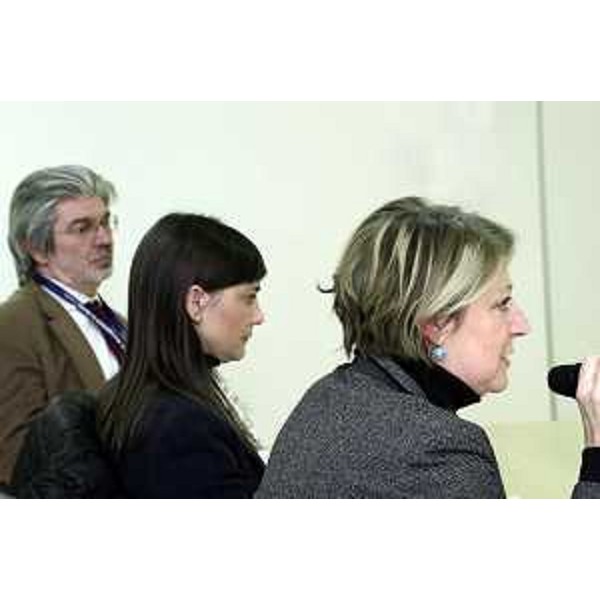 Mauro Delendi (Commissario straordinario Azienda Ospedaliero-Universitaria "Santa Maria della Misericordia" di Udine e Azienda Assistenza Sanitaria n. 4 "Friuli Centrale"), Debora Serracchiani (Presidente Regione Friuli Venezia Giulia) e Maria Sandra Telesca (Assessore regionale Salute) - Udine 07/02/2015