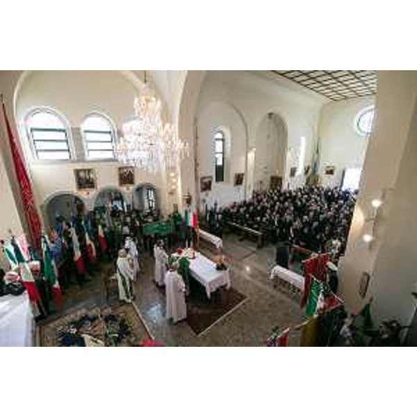 La messa commemorativa dei 70 anni dell'eccidio di Porzus, celebrata da Andrea Bruno Mazzocato (Arcivescovo Udine) - Canebola di Faedis 08/02/2015