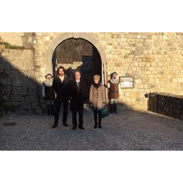 Gianni Torrenti (Assessore regionale Cultura) e Alma Concil (Sindaco Ragogna) al Castello - Ragogna 09/02/2015