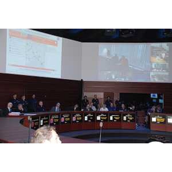 Paolo Panontin (Assessore regionale Protezione civile) all'incontro informativo sull'attività del Centro Funzionale Decentrato (CFD) della Protezione civile del Friuli Venezia Giulia, attivo dal 1° dicembre 2014 - Palmanova 12/02/2015