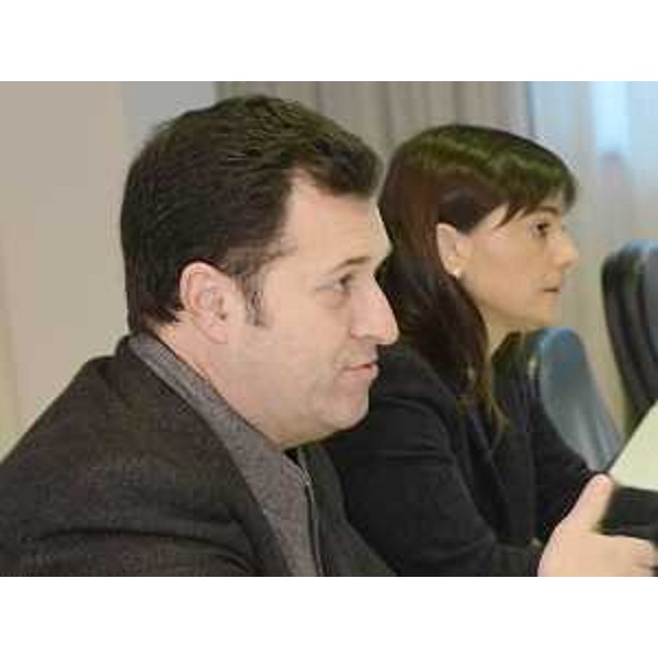 Franco Iacop (Presidente Consiglio regionale FVG) e Debora Serracchiani (Presidente Regione Friuli Venezia Giulia) all'incontro con i parlamentari del FVG e i capigruppo in Consiglio regionale - Udine 16/02/2015