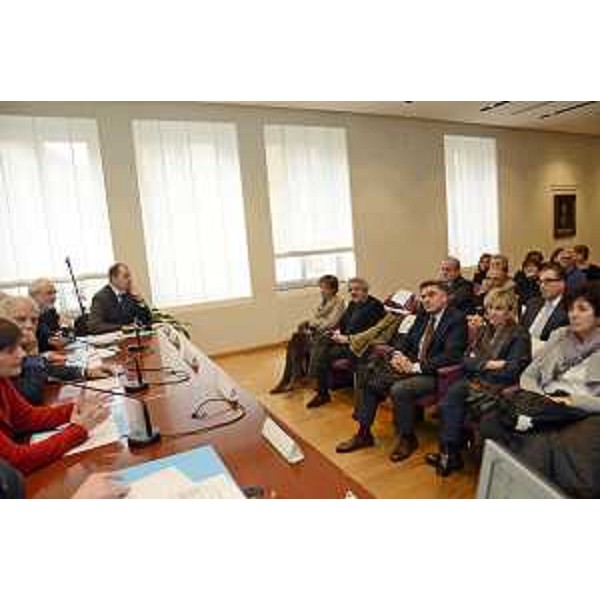 Cerimonia di consegna di 15 borse di studio bandite dal Consorzio per lo Sviluppo del Polo Universitario di Gorizia nella Sala Della Torre della Fondazione Cassa di Risparmio - Gorizia 23/02/2015