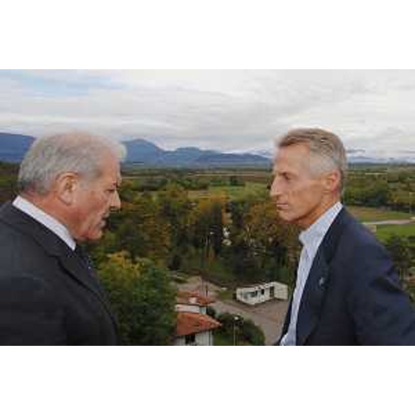 Riccardo Illy (Presidente Regione Friuli Venezia Giulia) incontra Arturo Soresi (Sindaco Spilimbergo) presso l'antico Palazzo di Sopra dei conti di Spilimbergo, sede del Municipio di Spilimbergo. (Spilimbergo 06/10/07)