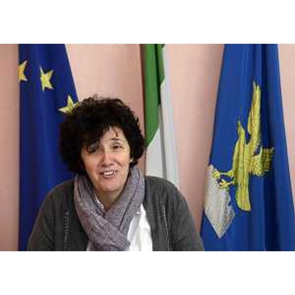 Loredana Panariti (Assessore regionale Lavoro) all'incontro con i rappresentanti delle istituzioni, dei sindacati e delle categorie economiche per il rilancio economico dell'Isontino, nella sede della Regione FVG - Gorizia 25/02/2015