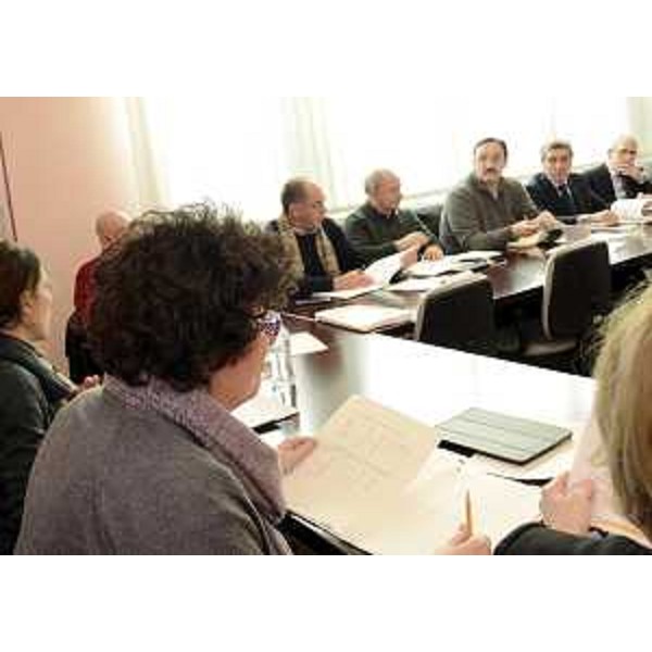 Loredana Panariti (Assessore regionale Lavoro) all'incontro con i rappresentanti delle istituzioni, dei sindacati e delle categorie economiche per il rilancio economico dell'Isontino, nella sede della Regione FVG - Gorizia 25/02/2015