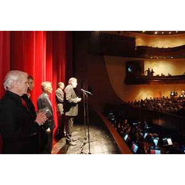 Riccardo Illy (Presidente Regione Friuli Venezia Giulia) all'apertura de "Le Giornate del Cinema Muto", festival che si tiene al Teatro Comunale di Pordenone. (Pordenone 06/10/07)