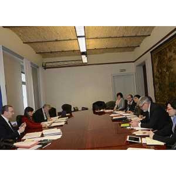 Riunione della Giunta regionale presieduta da Debora Serracchiani (Presidente Regione Friuli Venezia Giulia) - Trieste 27/02/2015
