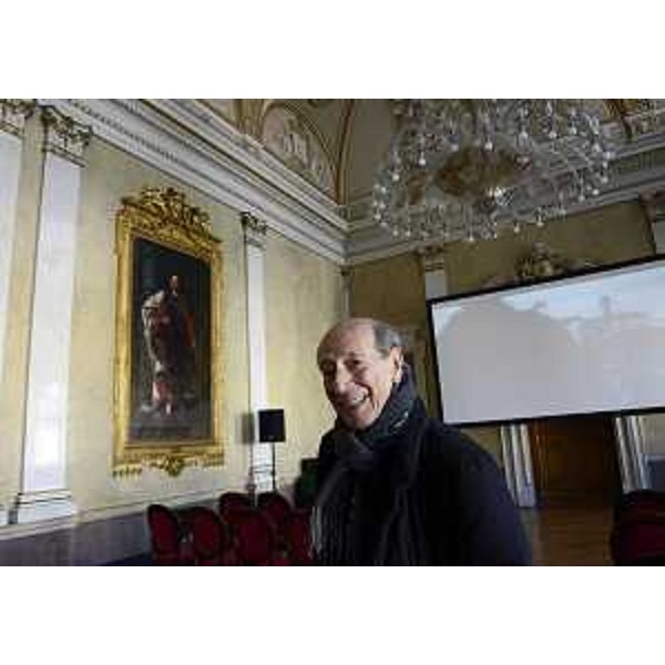 Giorgio Pressburger (Regista, scrittore, drammaturgo) alla prima del documentario "L'Orologio di Monaco", nel Salone Re e Regina della sede della Regione FVG in piazza Unità d'Italia - Trieste 27/02/2015