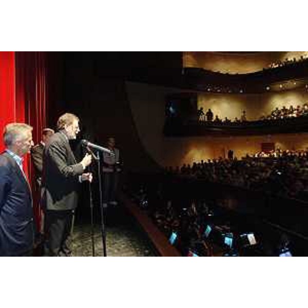 Riccardo Illy (Presidente Regione Friuli Venezia Giulia) all'apertura de "Le Giornate del Cinema Muto", festival che si tiene al Teatro Comunale di Pordenone. (Pordenone 06/10/07)