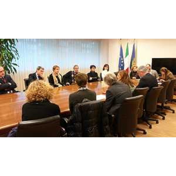 Paolo Panontin (Assessore regionale Autonomie locali e Coordinamento Riforme) incontra sindaci, assessori al Bilancio e tecnici dei Comuni di Cervignano, Ruda, San Vito al Tagliamento e Tavagnacco "sperimentatori" della Riforma per l'Armonizzazione dei Bilanci - Udine 02/03/2015