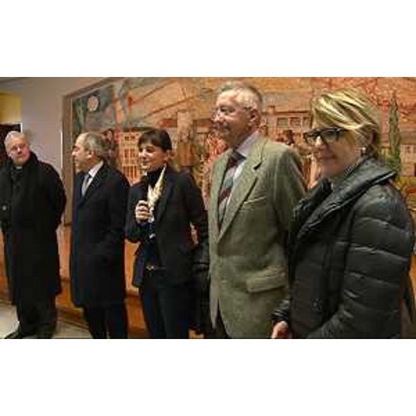Debora Serracchiani (Presidente Regione Friuli Venezia Giulia) e Maria Sandra Telesca (Assessore regionale Salute) con alcuni componenti del Consiglio di Amministrazione della la Casa di Riposo - San Vito al Tagliamento 02/03/2015