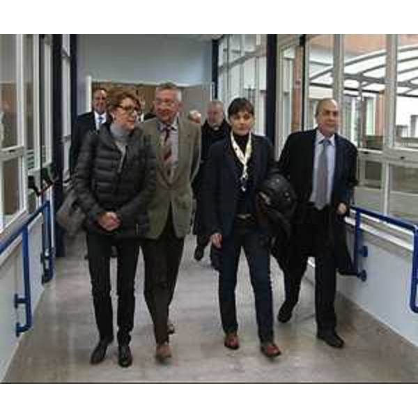 Maria Sandra Telesca (Assessore regionale Salute) e Debora Serracchiani (Presidente Regione Friuli Venezia Giulia) nella sede dell'Ospedale - San Vito al Tagliamento 02/03/2015