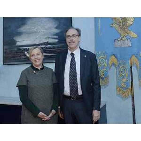 Eliška Kersnič Žmavc (Console Repubblica di Slovenia a Trieste) e Gianni Torrenti (Assessore regionale Cultura, Sport e Solidarietà), nella sede del Consiglio regionale - Trieste 03/03/2015