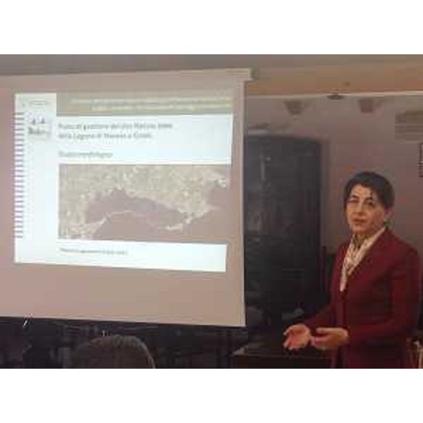 Mariagrazia Santoro (Assessore regionale Pianificazione territoriale) alla prima riunione del gruppo di lavoro interdirezionale per la redazione dello Studio di Assetto morfologico ambientale della Laguna di Marano e Grado - Marano Lagunare 05/03/2015