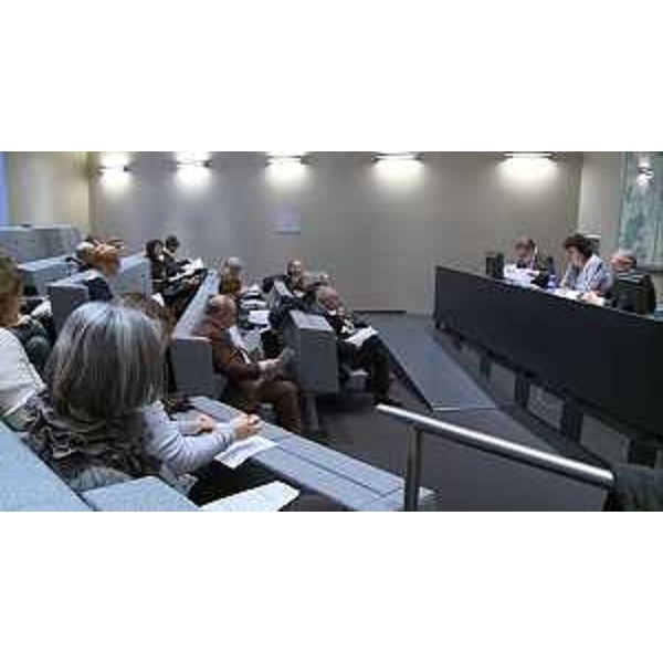 Loredana Panariti (Assessore regionale Lavoro) incontra le parti sociali sulla pianificazione delle risorse del Fondo Sociale Europeo (FSE) 2014-2020 attribuite al FVG, nella Sala Tessitori del Consiglio regionale - Trieste 05/03/2015