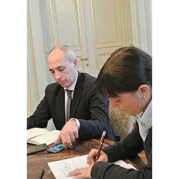 Pietro Del Fabbro (Presidente Finanziaria FVG Friulia S.p.A.) e Debora Serracchiani (Presidente Regione Friuli Venezia Giulia) - Trieste 10/03/2015