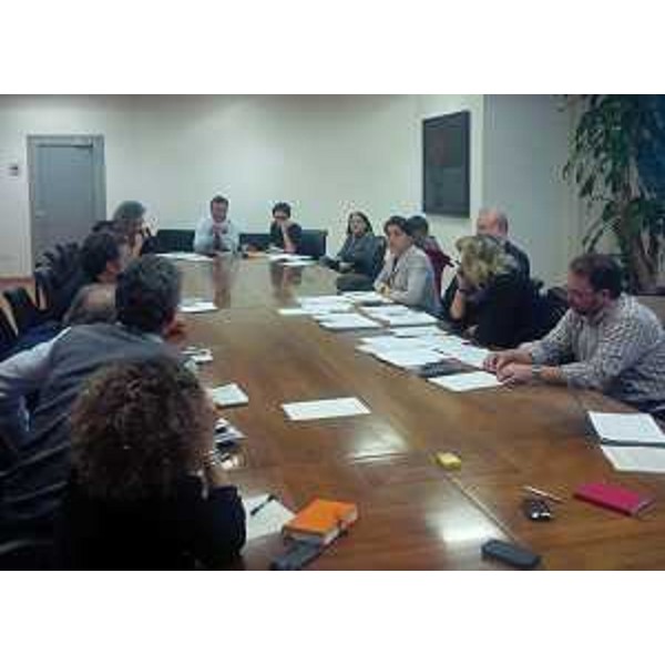 Mariagrazia Santoro (Assessore regionale Infrastrutture, Mobilità, Pianificazione territoriale, Lavori pubblici, Università) presiede la riunione della Commissione regionale per le Politiche socio-abitative - Udine 10/03/2015