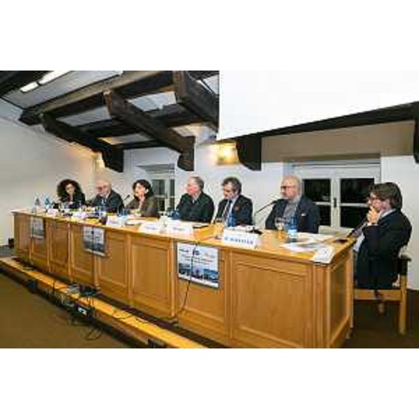 Mariagrazia Santoro (Assessore regionale Infrastrutture e Mobilità) al convegno "Il cargo ferroviario in FVG", organizzato da Inter-rail S.p.A., InRail S.p.A. e FUC Ferrovie Udine Cividale S.r.l. - Udine 16/03/2015