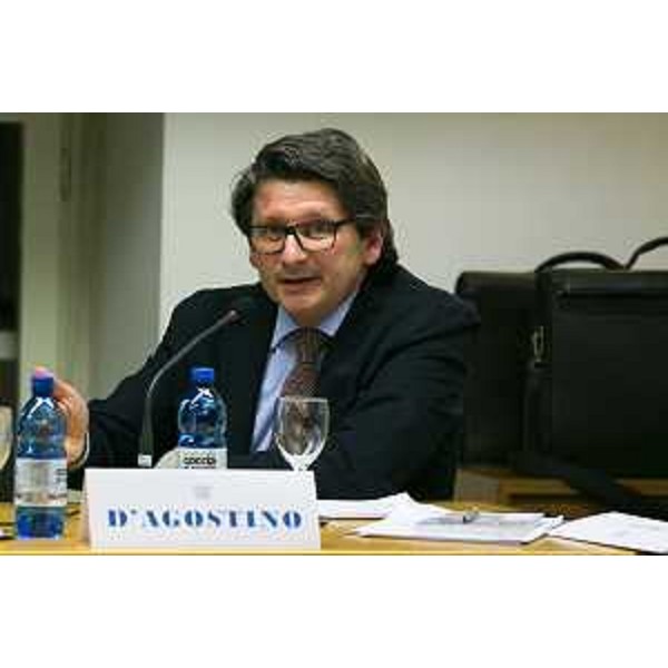 Zeno D'Agostino (Commissario Autorità Portuale Trieste) al convegno "Il cargo ferroviario in FVG", organizzato da Inter-rail S.p.A., InRail S.p.A. e FUC Ferrovie Udine Cividale S.r.l. - Udine 16/03/2015