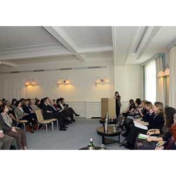 Debora Serracchiani (Presidente Regione Friuli Venezia Giulia) interviene alla tavola rotonda "Donna è lavoro: professionalità a confronto", organizzata dall'Associazione Studi Legali Associati (sezione ASLAWomen) allo Starhotels Savoia Excelsior Palace - Trieste 20/03/2015