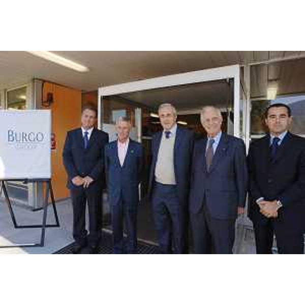 Riccardo Illy (Presidente Regione Friuli Venezia Giulia) con gli amministratori della cartiera del Burgo Group, con sede a Tolmezzo. (Tolmezzo 08/10/07) 