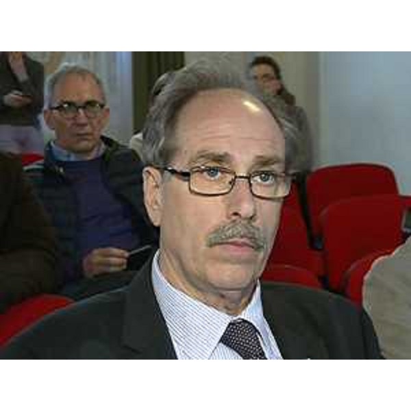 Gianni Torrenti (Assessore regionale Cultura) al primo incontro "Friûl@Europe" organizzato dal modulo di insegnamento e ricerca "Jean Monnet. Multilingualism, Multicultural Citizenship and European Integration (MuMuCEI)" - Udine 27/03/2015