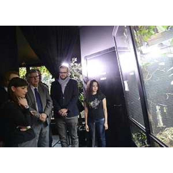 Debora Serracchiani (Presidente Regione Friuli Venezia Giulia) e Alberto Felice De Toni (Rettore Università Udine) al "Centro Colibrì di Margherita Hack", presso Città Fiera - Torreano di Martignacco (UD) 31/03/2015