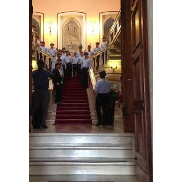 Coro alpino alla serata "Adunata un anno dopo. Il ricordo di un evento memorabile", nella Sala consiliare del Municipio - Pordenone 22/04/2015