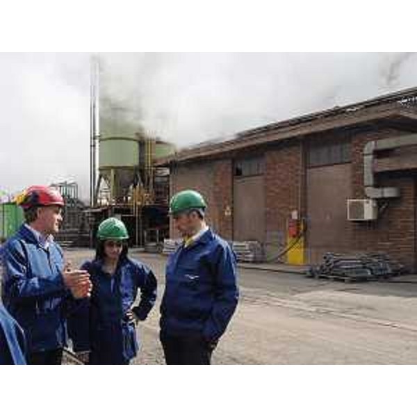 Sopralluogo degli assessori all'Ambiente Sara Vito (Regione FVG), Vittorio Zollia (Provincia Trieste), Umberto Laureni (Comune Trieste) e di Luca Marchesi (Direttore generale ARPA), accompagnati da responsabili di Siderurgica Triestina, allo stabilimento della Ferriera di Servola - Trieste 24/04/2015