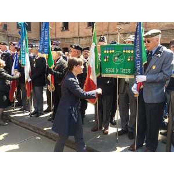 Debora Serracchiani (Presidente Regione Friuli Venezia Giulia) al Monumento Nazionale della Risiera di San Sabba per le celebrazioni della Liberazione - Trieste 25 aprile 2015