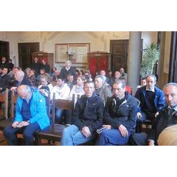Platea alla tavola rotonda "Accoglienza e Legalità", in Municipio - Pontebba 27/04/2015 (Foto Gianluca Martina)