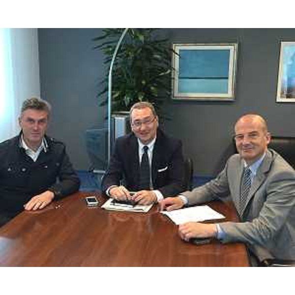 Sergio Bolzonello (Vicepresidente Regione FVG e assessore Attività produttive, Commercio, Cooperazione, Risorse agricole e forestali) incontra i sindaci Antonio Comugnaro (San Leonardo) e Mariano Zufferli (San Pietro al Natisone) - Udine 06/05/2015