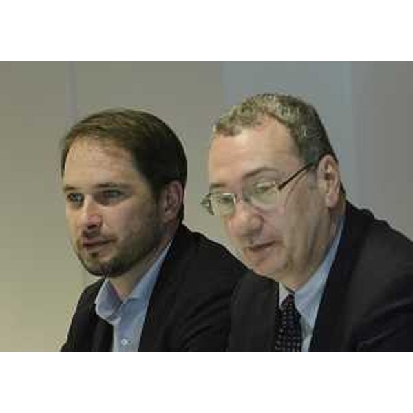 Cristiano Shaurli (Assessore regionale Politiche agricole) e Sergio Bolzonello (Vicepresidente Regione Friuli Venezia Giulia) - Udine 08/05/2015