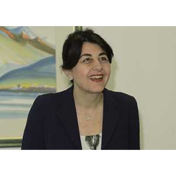 Mariagrazia Santoro (Assessore regionale Infrastrutture, Mobilità, Pianificazione territoriale, Lavori pubblici, Edilizia) durante la riunione della Giunta regionale del Friuli Venezia Giulia - Udine 08/05/2015