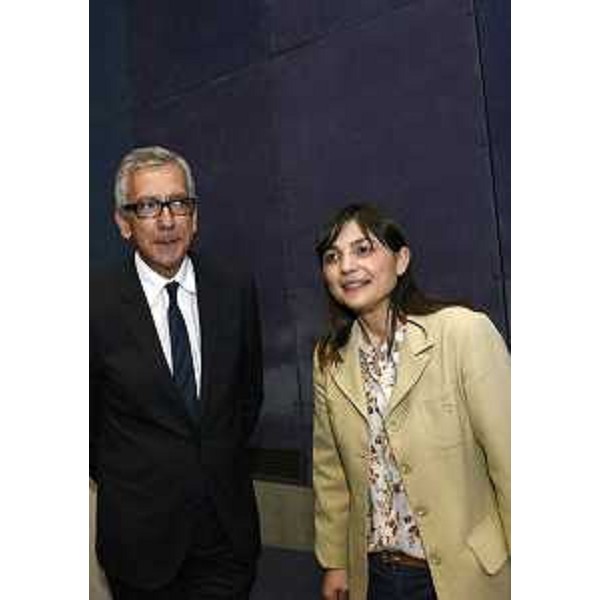 I presidenti Francesco Pigliaru (Regione Sardegna) e Debora Serracchiani (Regione Friuli Venezia Giulia) al convegno "Il futuro della Specialità delle Regioni Autonome", all'Auditorium del Museo Revoltella - Trieste 09/05/2015