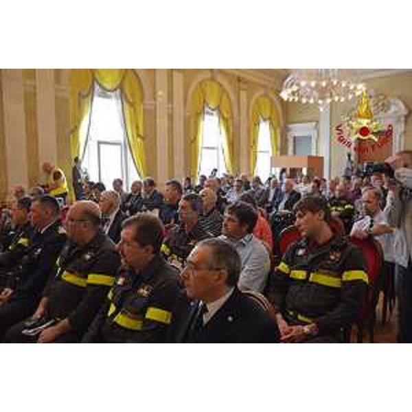 Il primo seminario internazionale "Antincendio in mare / Sea-fire fighting", nella sede della Regione FVG - Trieste 13/05/2015 (Foto Vigili del Fuoco Trieste)