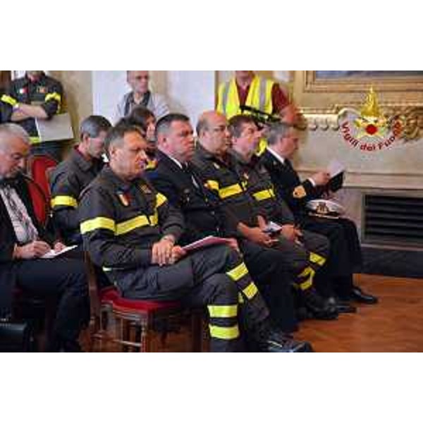 Il primo seminario internazionale "Antincendio in mare / Sea-fire fighting", nella sede della Regione FVG - Trieste 13/05/2015 (Foto Vigili del Fuoco Trieste)