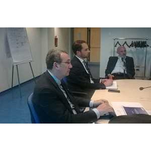 Sergio Bolzonello (Vicepresidente Regione FVG e assessore Attività produttive) e Cristiano Shaurli al Tavolo Verde sullo stato di avanzamento del Programma di Sviluppo Rurale (PSR) 2014-2020 - Udine 14/05/2015
