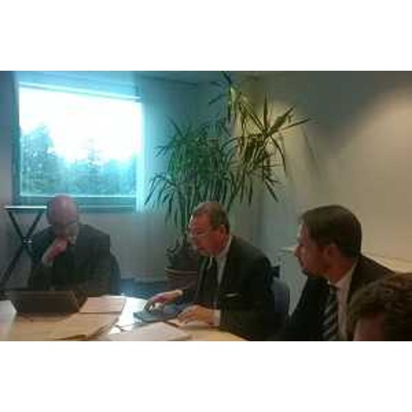 Sergio Bolzonello (Vicepresidente Regione FVG e assessore Attività produttive) e Cristiano Shaurli al Tavolo di confronto convocato per l'eventuale creazione della DOC interregionale delle Venezie - Udine 14/05/2015