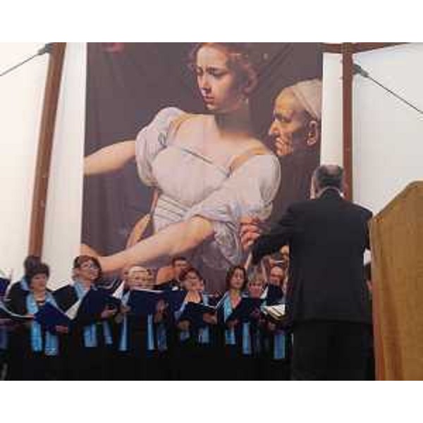 Il Coro di Majano all'inaugurazione della mostra "L'ultima creatura. L'idea divina del Femminile" - Illegio 17/05/2015